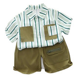 Conjunto Infantil Conjunto Casual De Duas Peças Para O Verão