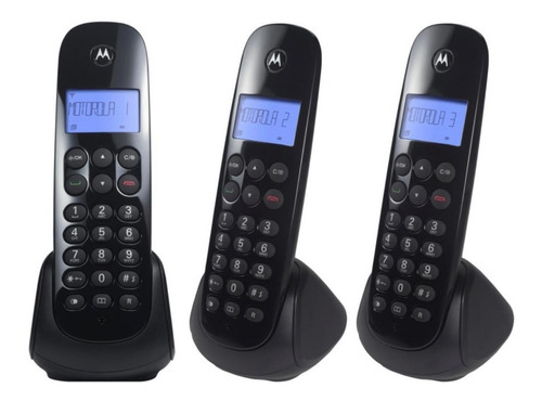 Telefone Motorola Moto700 Mrd3 Sem Fio 1 Base + 2 Ramais Pt