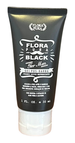 Gel Pos Barba Black For Men -30ml-flora Pura