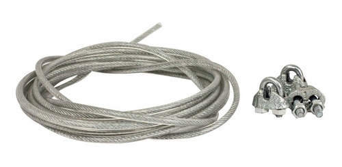 Cable De Acero Recubierto Y Nudo Mampara Colgante 4mm