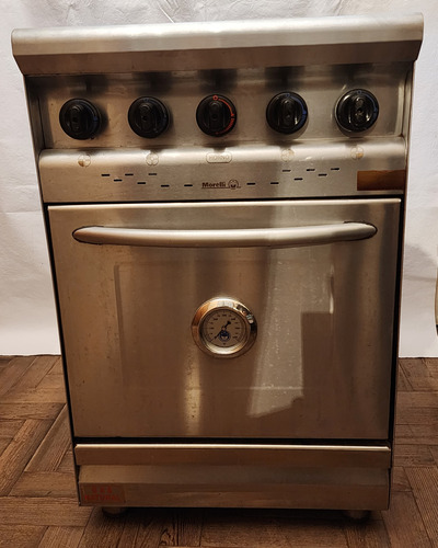 Cocina Industrial Morelli 550 Gas Nat Impecable 55cm. Inox.