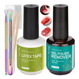 Removedor De Esmalte De Uñas En Gel - Fácil Y Rápido, Kit Re