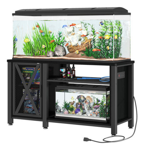 55-75 Gallon Metal Aquarium Stand Fish Tank Stand Storag Eem