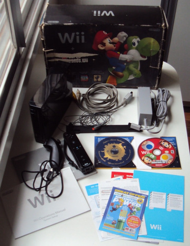 Console Nintendo Wii Black Na Caixa - Bloqueado Funcionando
