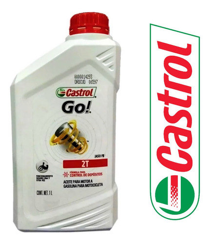 Aceite Castrol Go! 2t One Shot X 1lt Spot Moto