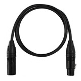 Cable Para Dmx 1 Xlr Hembra A 1 Xlr Macho De 2 Metros