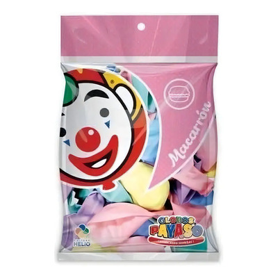 Globos Ovalados Payaso Macarrón 23cm Paquete 50 Piezas | MercadoLibre