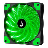 Cooler Fan Rise Mode Wind W1, 120mm, Led Verde - Rm-wn-01-bg