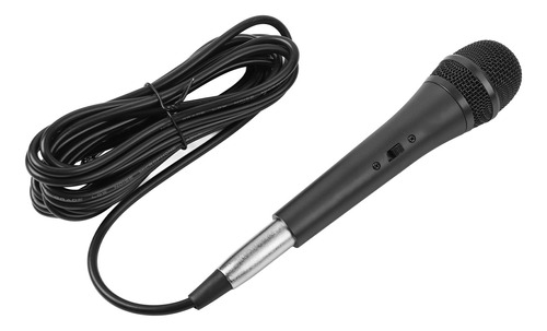 Micrófono Portátil Con Cable, Sonido De Alta Fidelidad, Negr