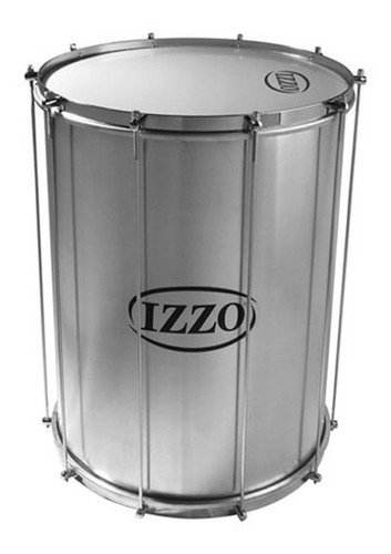 Surdo Samba 18 Pol X 55 Cm Aluminio Com Pele Leitosa Izzo