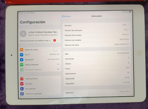 iPad Air 1 Generación 