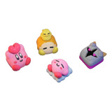 Paquete 4 Keycap Kirby Impreso En Resina 3d