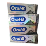 4 Pastas Oral B  3d White Mineral Clean Con Carbón De Bambú