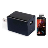 Mini Camara Video Cargador Wifi Fhd 1080p + Memoria 64gb