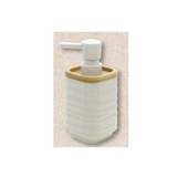Dispenser De Jabón Liquido Dosificador Acrilico Y Bambu