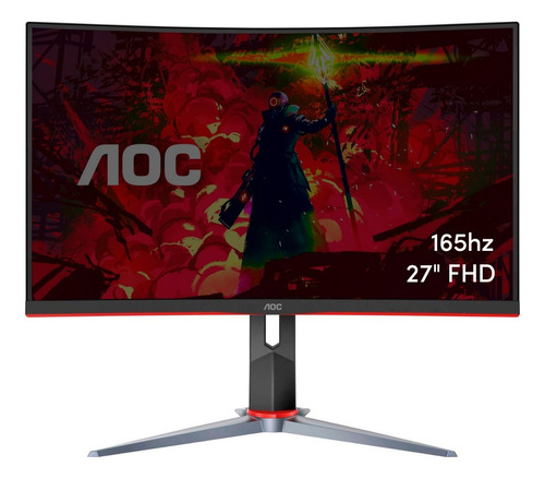  Monitor Curvo Gamer Aoc C27g2 27  Led 165hz Dport Hdmi Vga