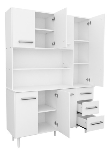 Aparador De Cocina 1,20 Mts. Mueble Organizador Melamina