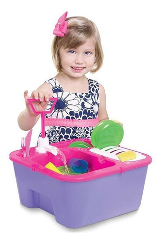 Brinquedo Splash E Clean Pia Lava Louças Infantil