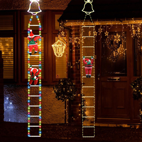 Muñeca De Navidad Con Luz Led Para Subir Escaleras