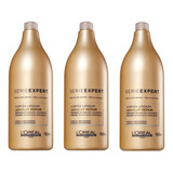 Kit 3 Shampoo Loreal Absolut Repair Cortex Lipidium 1500ml