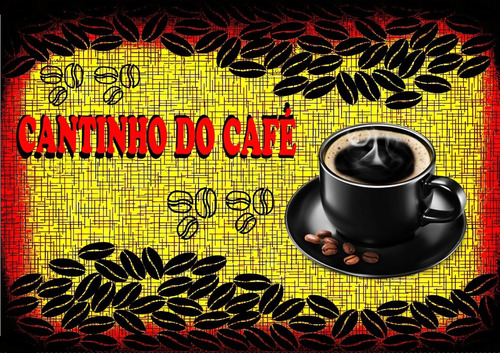 Placa Decorativa Quadro Cantinho Do Café [cod.05]
