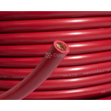 Cable Para Acumulador Automotriz Calibre 1/0 Rojo 50 Mts