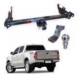 Enganche Trailer Con Bocha Hilux 3500kg 50x50 Pgolpe Cromado