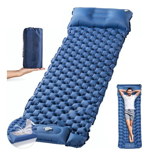 Colchoneta Inflable Plegable Para Acampada Y Senderismo