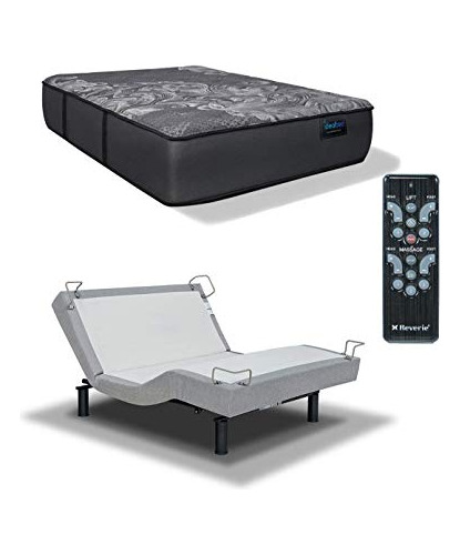 Colchón Idealbed Luxe Series Hybrid Iq5 Con Juego De Cama Aj