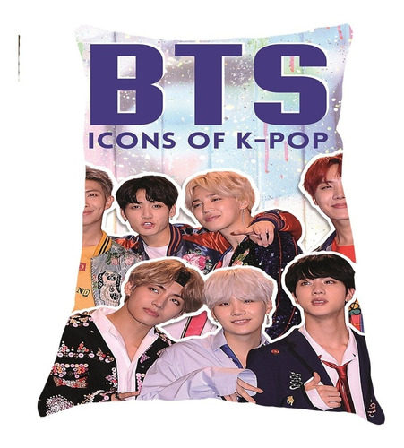 Cojín Decorativo Bts K-pop Banda Coreana Personalizado