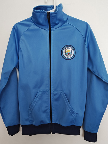 Campera Futbol Acetato Manchester City Niños Talle 10