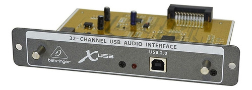 Tarjeta De Audio Behringer X-usb Bidireccional 32 Canales Color Plateado