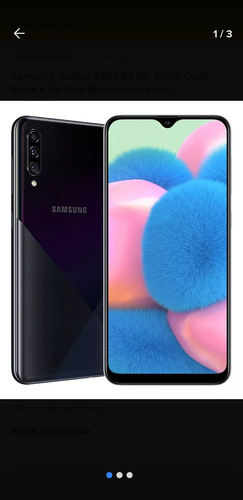 Samsung Galaxy A30s 64 Gb  Prism Crush Black 4 Gb Ram