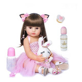 Bebé Reborn Muñeca Silicona De Cuerpo Completo Juguete 55cm