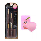 Set Maquillaje Kit X5u Brochas + Esponjita Tipo Duraznito