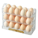 Organizador De Huevos Cajón Triple Para 30 Unidades De Huevo