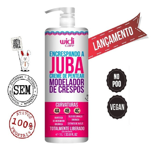 Creme De Pentear Encrespando A Juba Widi Care 1l