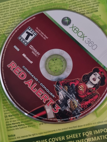 Command And Conquer Red Alert 3 Xbox 360 Fisico