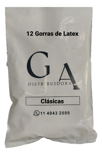 Gorra Reflejos Latex Claritos 12 Unid Clasicos Profesional 