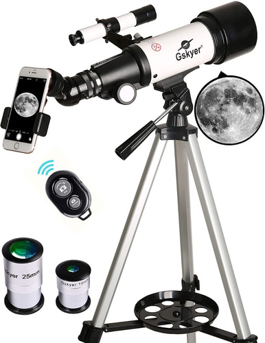Telescopio Gskyer 70mm Astronómico + Adaptador Smartphone