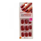 Unhas Autocolantes Kiss Ny Impress Tweetheart Curto C/24