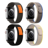 4 Correa Para Apple Watch Ultra 9 8 7 Se 6 5 3 2 Trail Loop