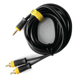 Cable De Audio 2 Rca A Mini Plug 3.5mm Oro 24k 2m Tv Pc 