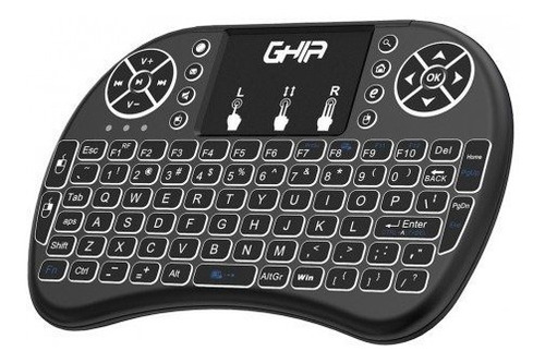 Mini Teclado Inalambrico Ghia Con Touch Pad 