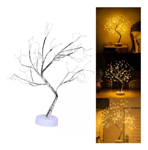 Lámpara Mesa Bonsái Led Árbol De Espíritu De Luz Hada