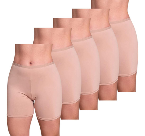 Combo C/ 5 Bermudas Para Usar Com Vestido E Embaixo Da Roupa