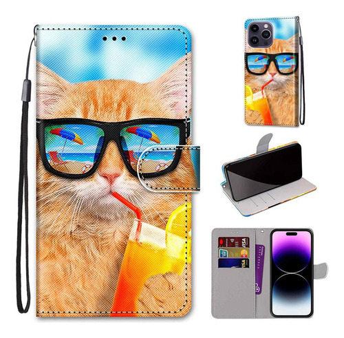 Funda De Piel Para Teléfono Samsung Galaxy A54 5g Sm-a546b A