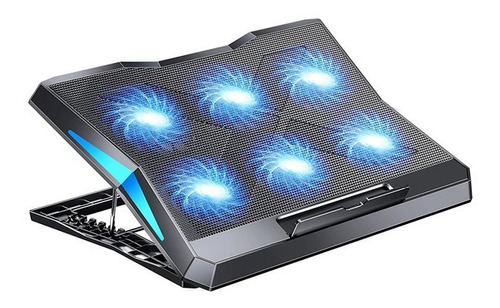 Base Refrigerante Gamer 6 Ventiladores Luz Led 