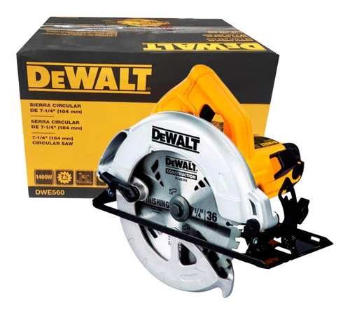 Serra Circular 1400w 220v 7 1/4 Pol. Dwe560-b2 Dewalt