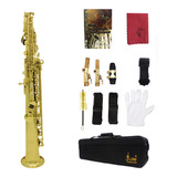 Latón Recto Saxofón Soprano Saxofón Bb B Instrumento De Vien